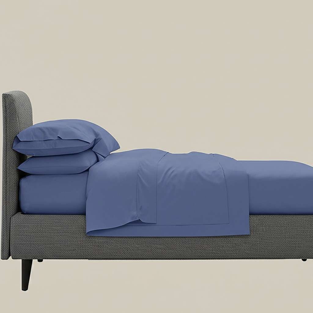 600TC Pure Cotton Sheet Set Plain – Waikawa Gray