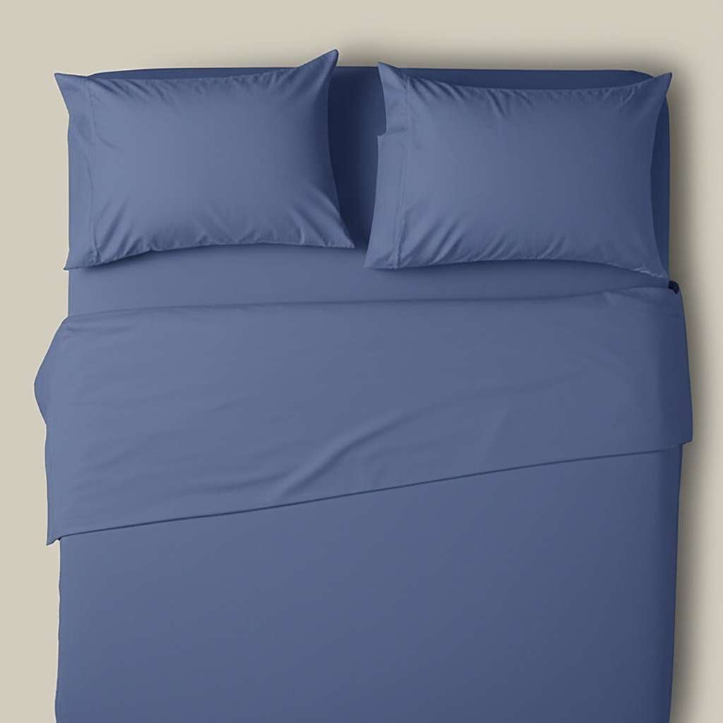 600TC Pure Cotton Sheet Set Plain – Waikawa Gray