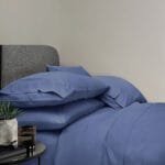 600TC Pure Cotton Sheet Set Plain - Waikawa Gray