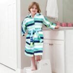 100% Pure Velour Kid's Hooded Bathrobe - Kims