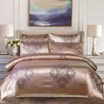 500TC Jacquard 3 Pcs Comforter Set Design - Damask Pearl