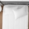 Water Resistant Quilted Pillow Protector Set – White