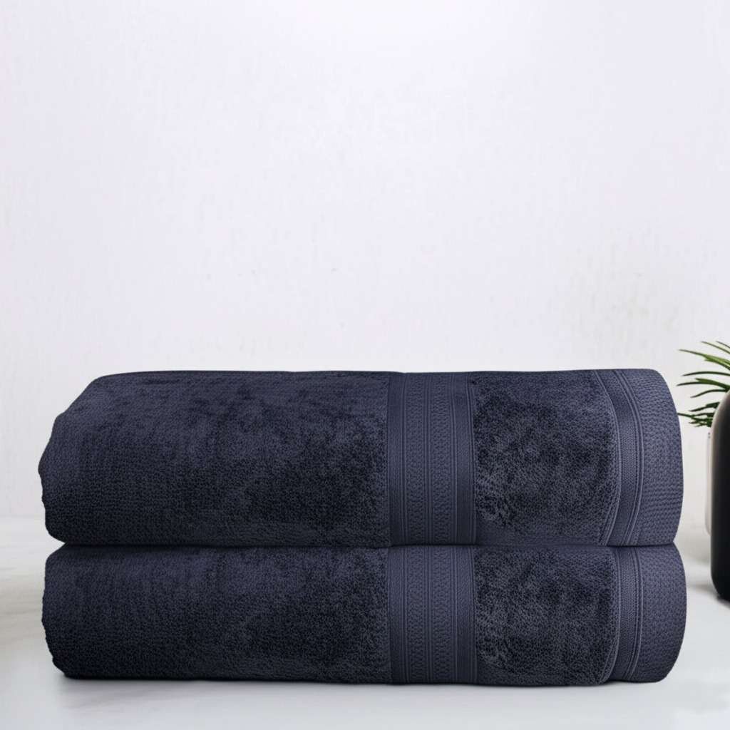 100% Pure Organic Cotton Bath Sheet – Charcoal