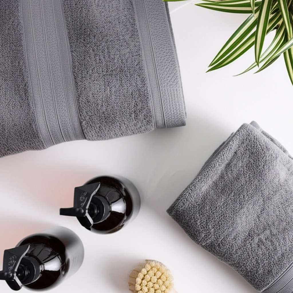 100% Pure Organic Cotton Bath Sheet – Silver