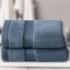 100% Pure Organic Cotton Bath Towel – Cadet Grey