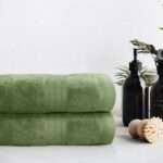 100% Pure Organic Cotton Bath Sheet - Sage Green