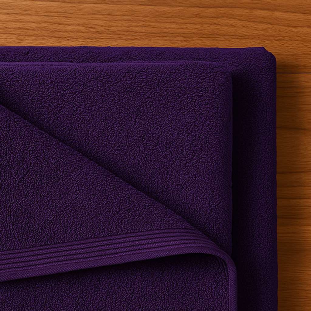 100% Pure Egyptian Cotton Bath Towel – Midnight Purple