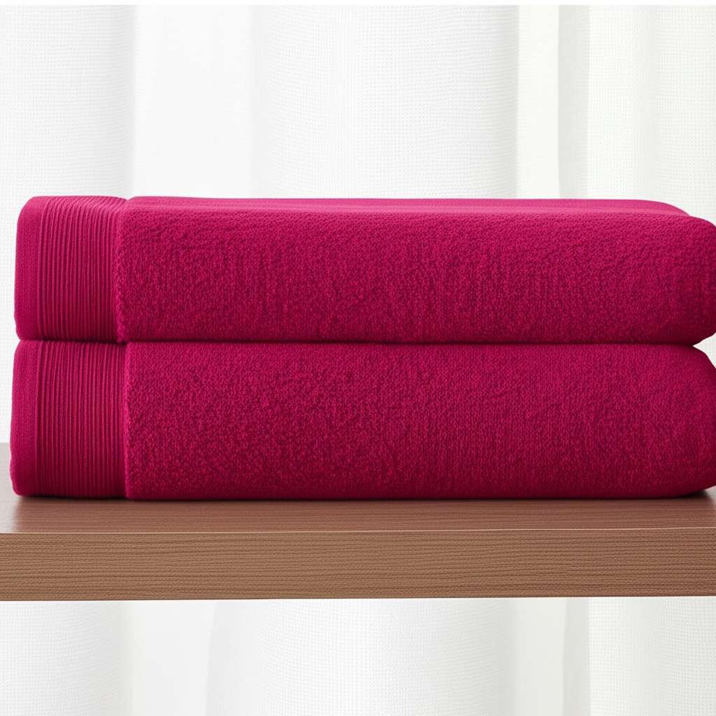 100% Pure Egyptian Cotton Bath Towel – Raspberry Pink