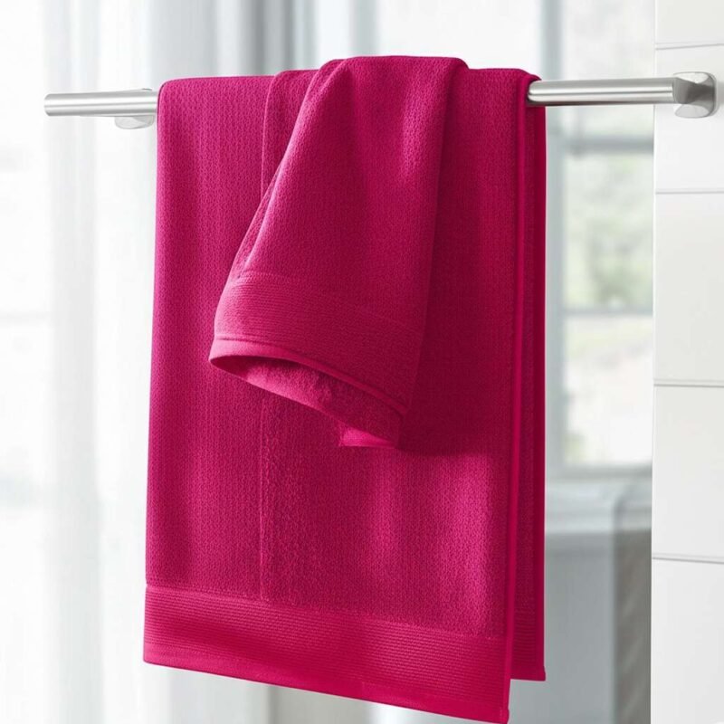 100% Pure Egyptian Cotton Bath Towel – Raspberry Pink