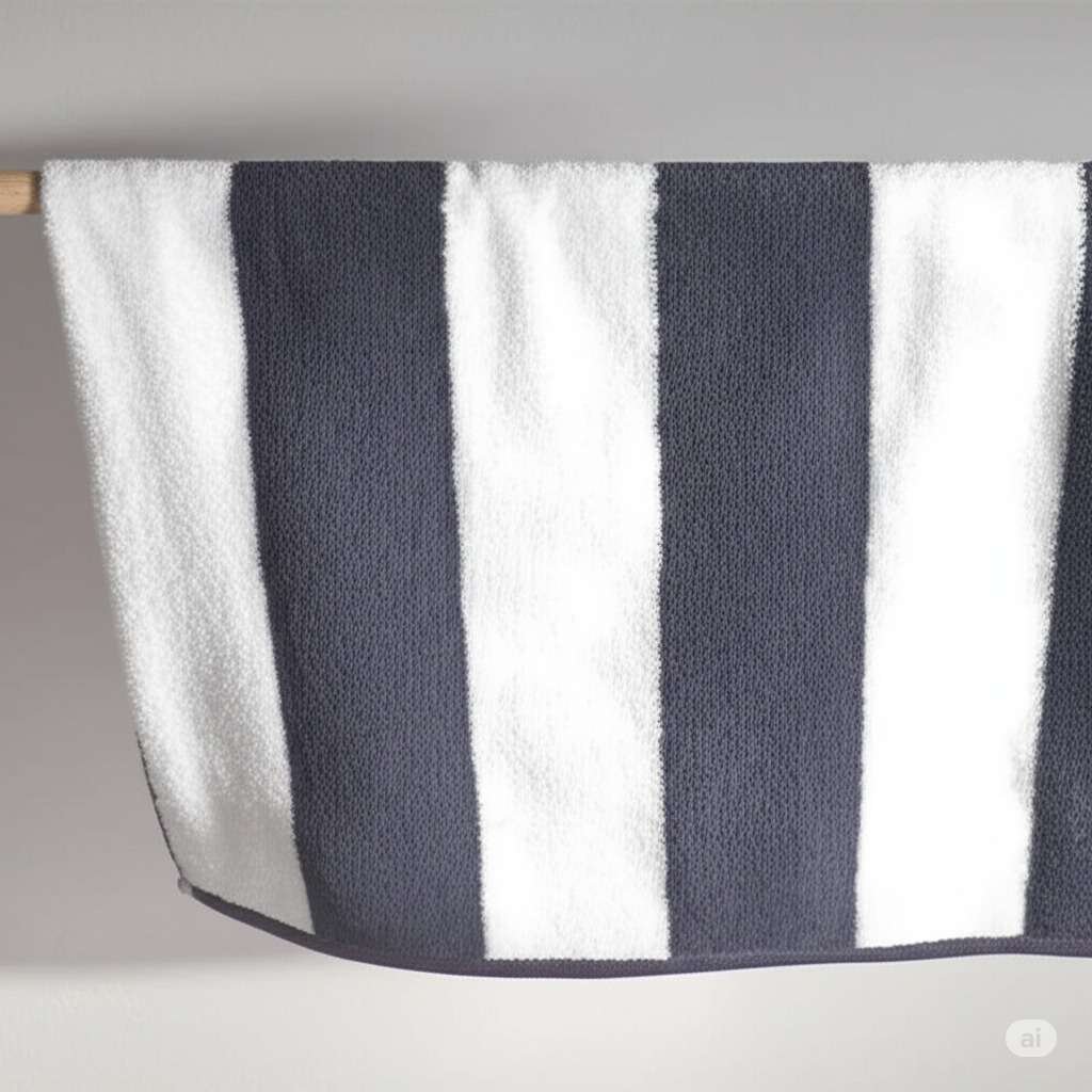 Cabana Style Stripes Beach Towel – Charcoal