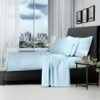 1200TC Pure Egyptian Cotton Sheet Set – Light Blue