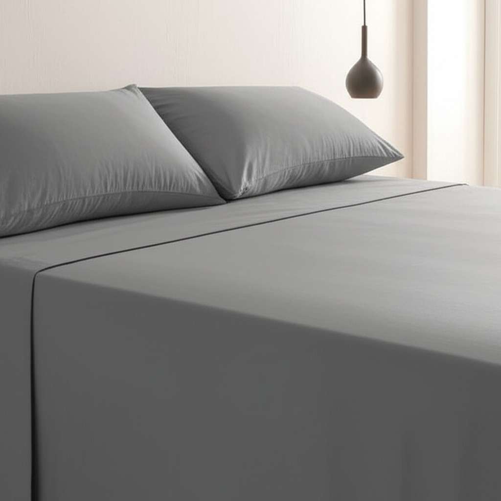 1000TC Cotton Rich Sheet Set - Aluminium
