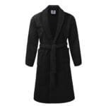 100% Cotton Terry Bathrobe Color - Black