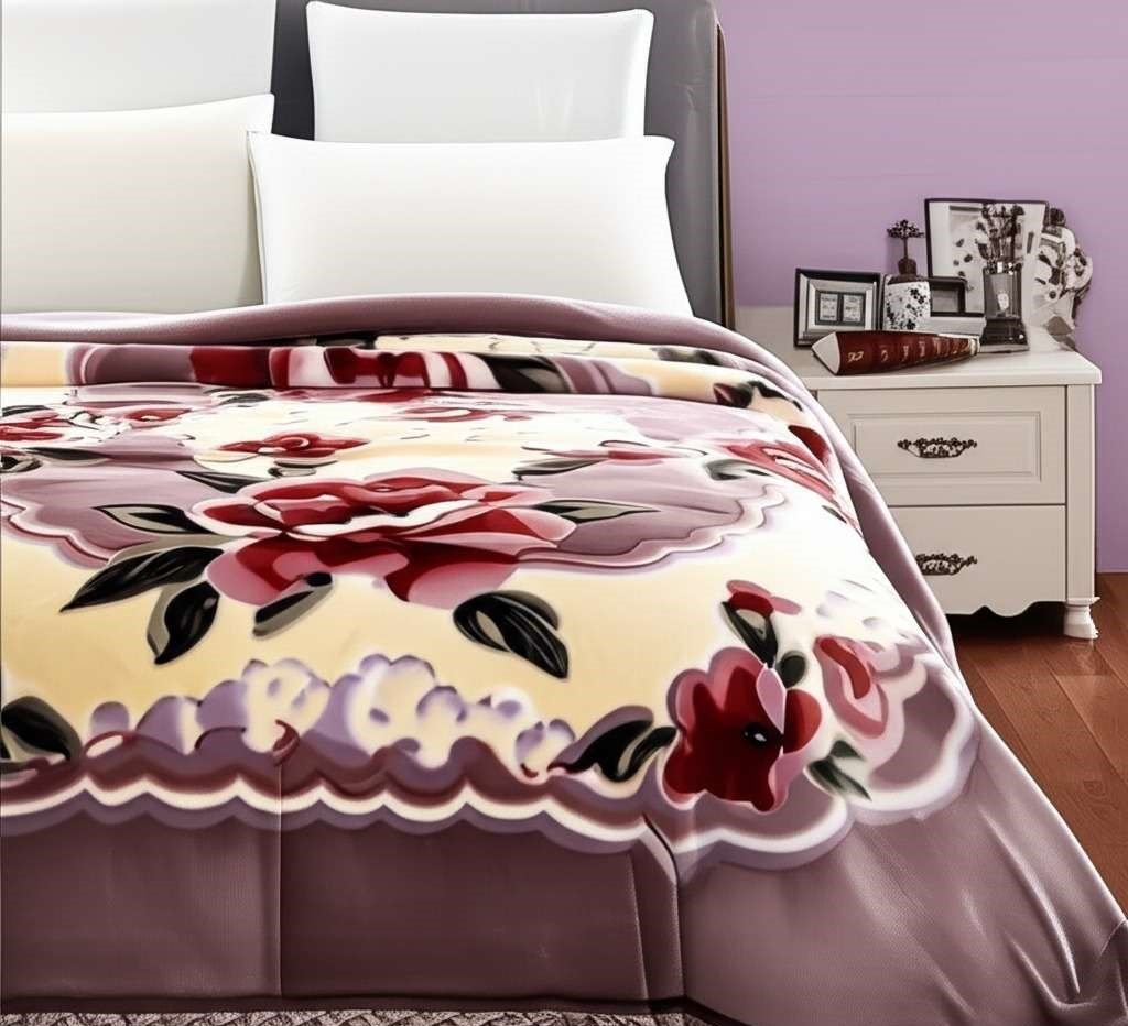 Super Soft 2kg 160 x 220 Mink Blanket – Deep Lavende