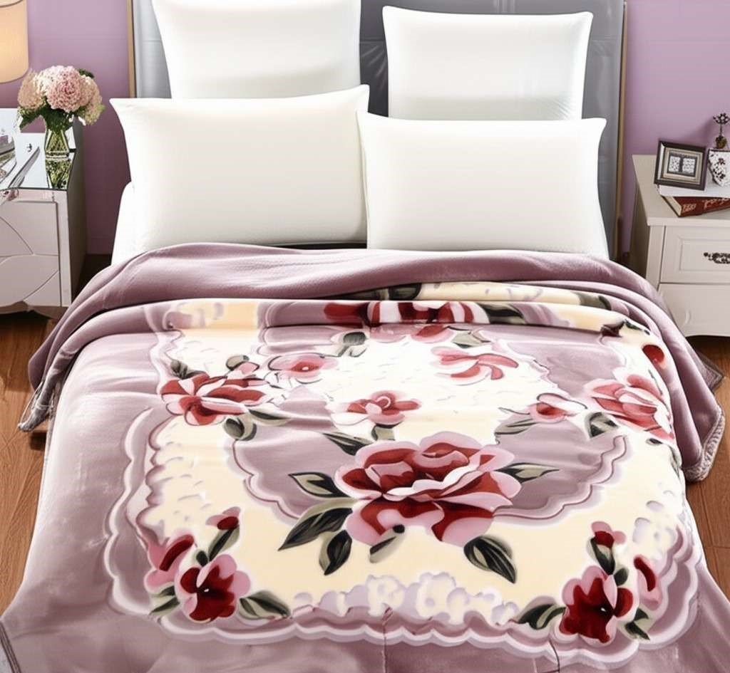 Super Soft 2kg 160 x 220 Mink Blanket – Deep Lavende
