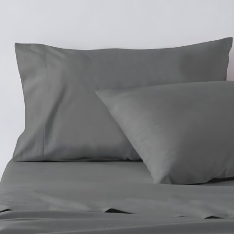1200TC Cotton Rich Sheet Set - Aluminium - Image 3