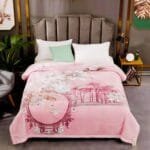 Super Soft 3kg 200 x 230 Mink Blanket - Pink Floral