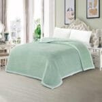Super Soft 3kg 200 x 230 Mink Blanket - Summer Green