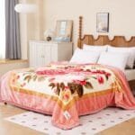 Super Soft 4kg 220 x 240 Mink Blanket - Rosy Delight Velvet Blanket