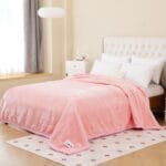 Super Soft 4kg 220 x 240 Mink Blanket - Soft Rose Plush