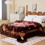 Super Soft 4kg 220 x 240 Mink Blanket - Golden Bloom