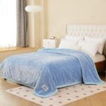 Super Soft 4kg 220 x 240 Mink Blanket - Cool Blue Luxe