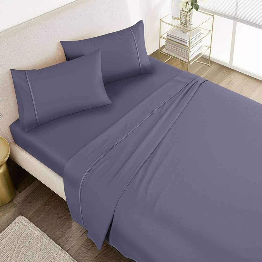 1000TC Pure Egyptian Cotton Sheet Set – Purple Passage
