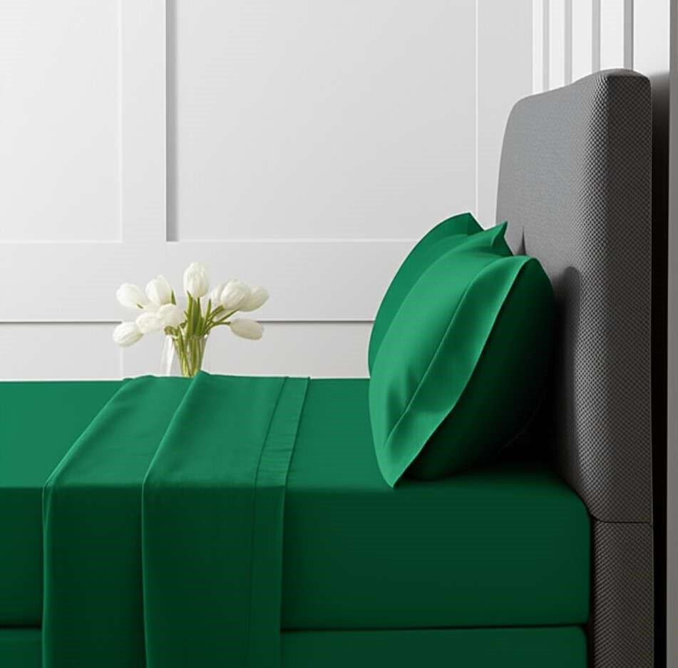 1200TC Pure Egyptian Cotton Sheet Set – Brunswick Green