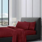 1200TC Pure Egyptian Cotton Sheet Set - Valentine Red