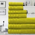 7 Pieces Pure Egyptian Cotton Towel Set - Citrus