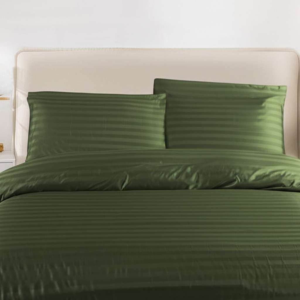 1500TC Cotton Rich 6pcs Quilt Cover – Sage Green