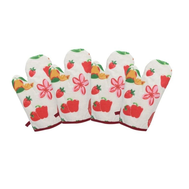 Cotton Kitchen Hand Gloves Pack of 5 – Assorted Prints