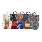 Cotton Tote Shopping Bags Pack of 10 - Assorted Prints