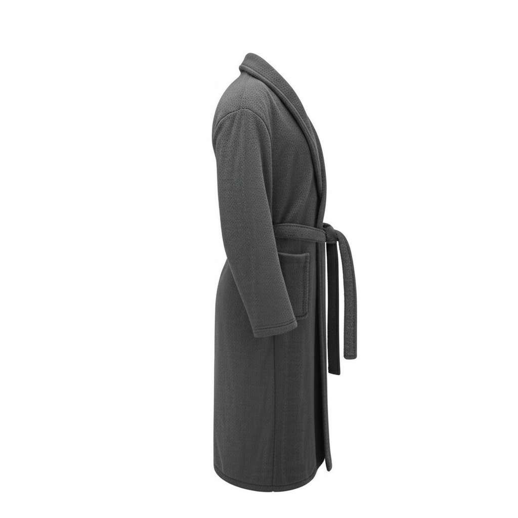 100% Cotton Terry Bathrobe Color – Charcoal