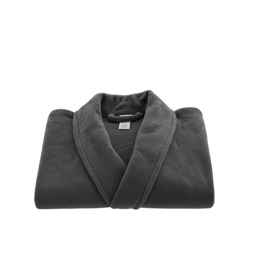 100% Cotton Terry Bathrobe Color – Charcoal