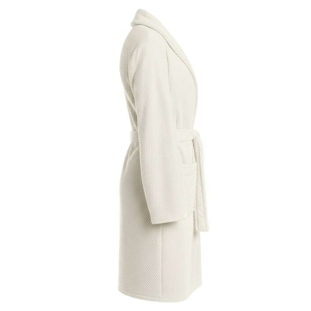 100% Cotton Terry Bathrobe Color – Cream