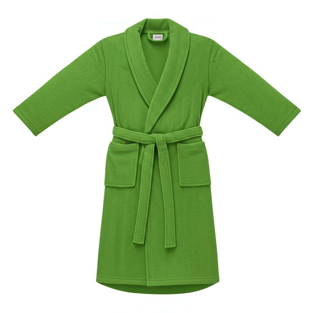 100% Cotton Terry Bathrobe Color – Sage Green