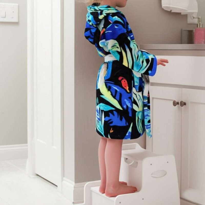 Clearance 100% Pure Velour Kid’s Hooded Bathrobe