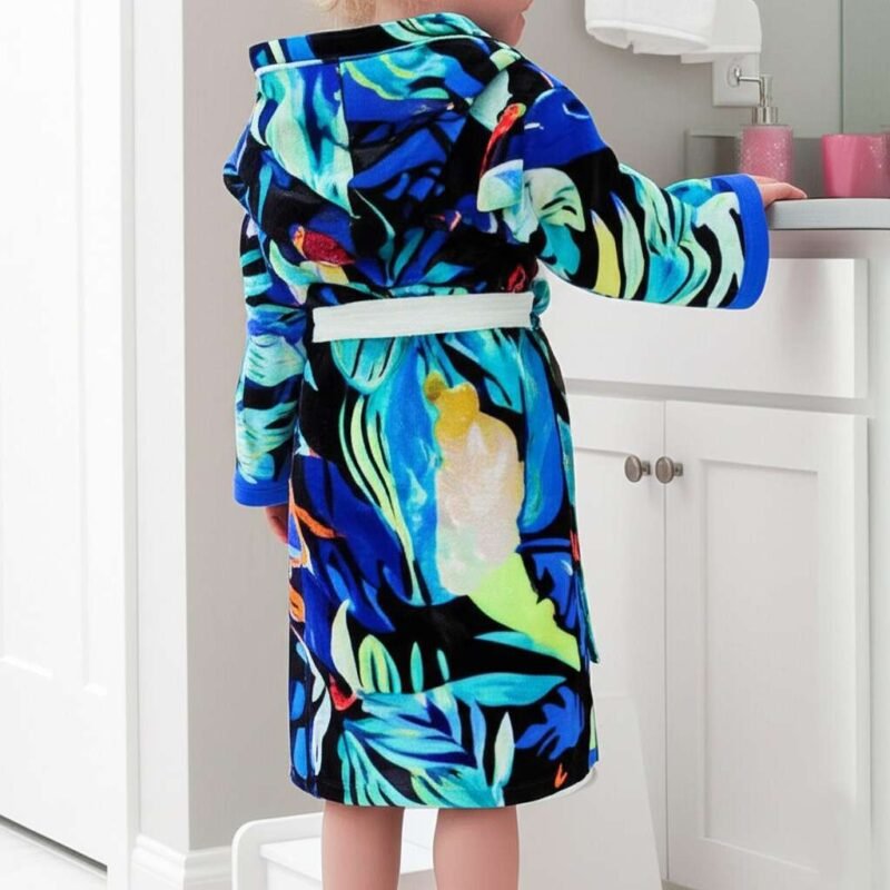 Clearance 100% Pure Velour Kid’s Hooded Bathrobe