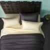 Clearance 1000TC Cotton Rich Stripe Sheet Set – Ivory