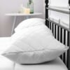 Clearance Water Resistant Quilted Pillow Protector Set – White