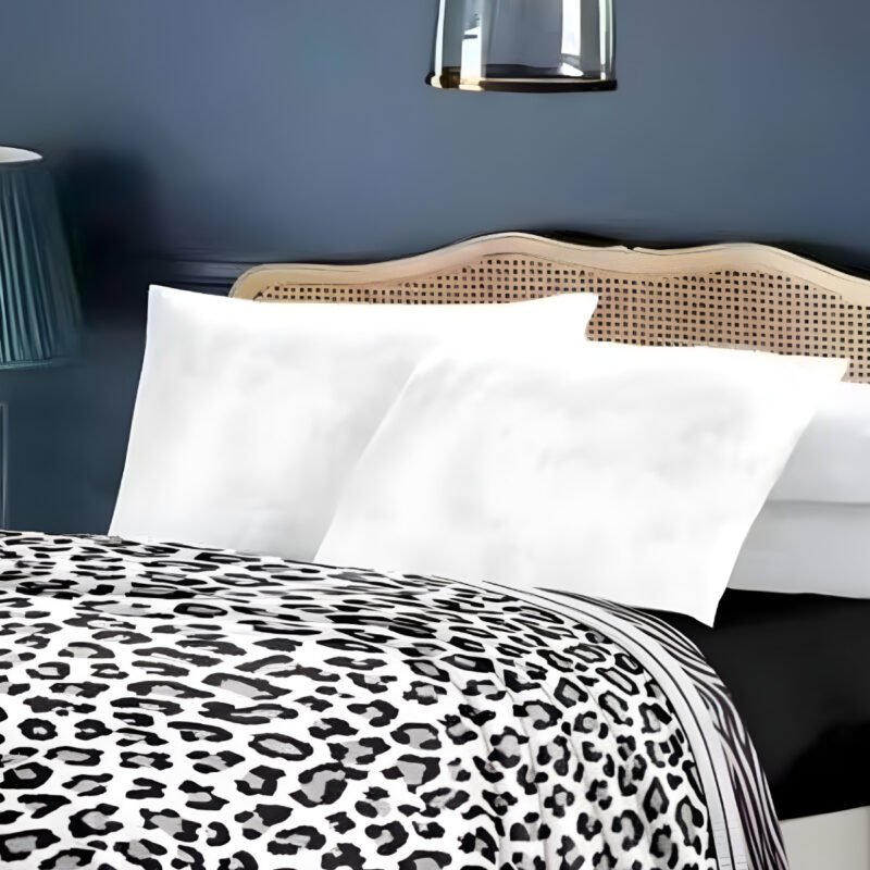 Super Soft 4kg 220 x 240 Mink Blanket - Zebra-Leopard Blend - Image 2