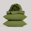 2000TC Super Soft Bamboo Sheet Set - Olive Green