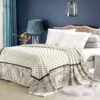 Super Soft 4kg 220 x 240 Mink Blanket - Geometric Dark Beige