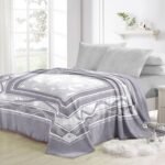 Super Soft 4kg 220 x 240 Mink Blanket - Geometric Grey