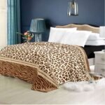 Super Soft 4kg 220 x 240 Mink Blanket - Leopard & Zebra Luxe