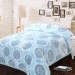 Super Soft 4kg 220 x 240 Mink Blanket - Medallion Sky Blue