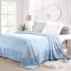 Super Soft 4kg 220 x 240 Mink Blanket - Pebble Sky Blue