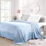 Super Soft 4kg 220 x 240 Mink Blanket - Pebble Sky Blue