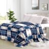 Super Soft 4kg 220 x 240 Mink Blanket - Plaid Blue